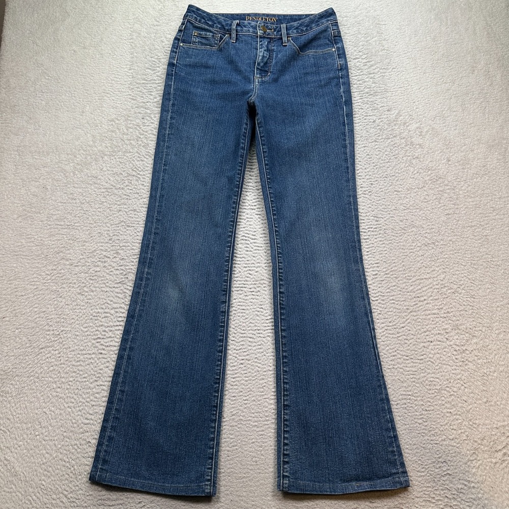 Pendleton Jeans Women's Size 4 (Fits 27X32) Blue Denim Flared Cowgirl